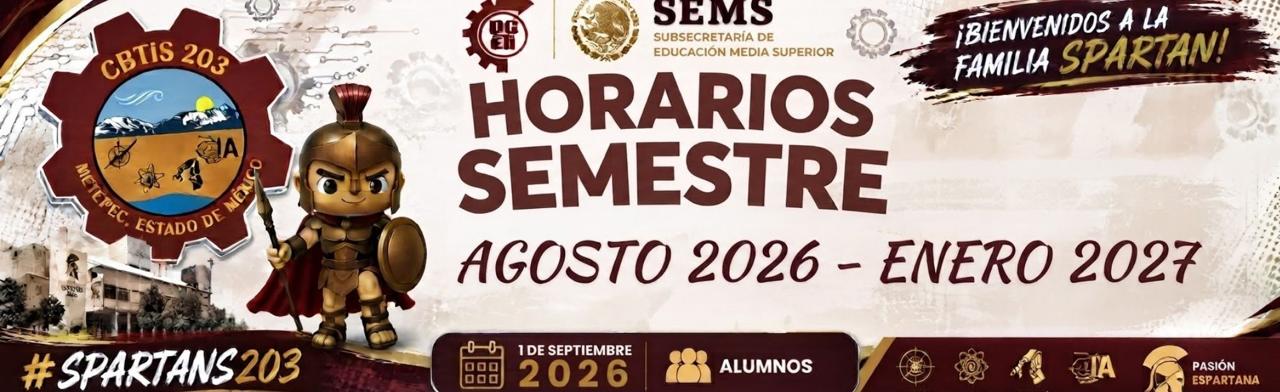 HORARIOS SEMESTRE AGO-ENE